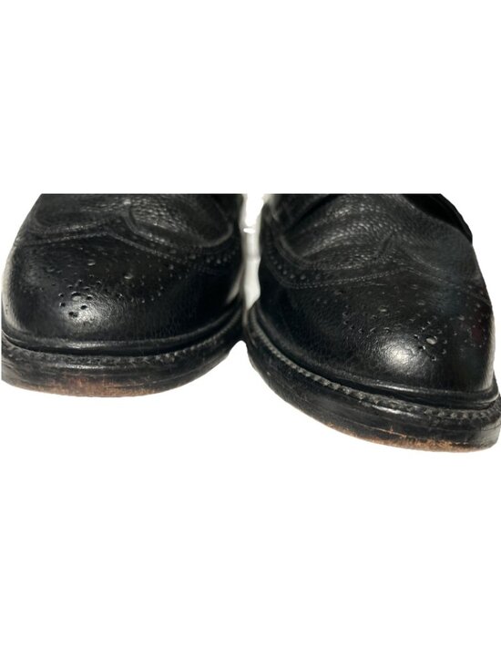 RARE Allen Edmonds Mens 10.5 EEE MacNeil Black Wide Pop Dress Shoes Wingtips main image 9